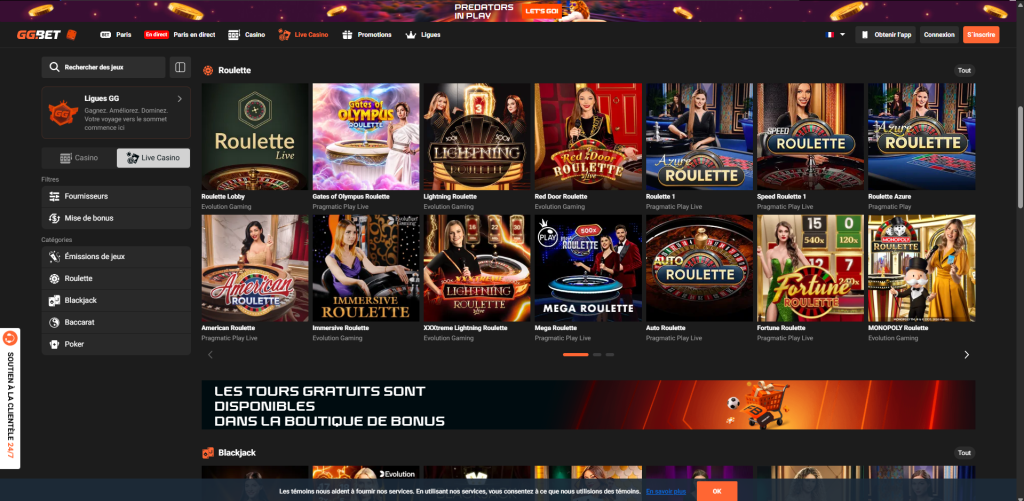 l'offre de bonus sans dépôt de GGbet avec son jeu imposé